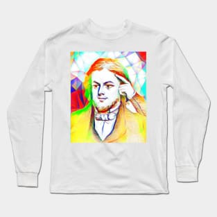 Rufus Wilmot Griswold Colourful Portrait | Rufus Wilmot Griswold Artwork 11 Long Sleeve T-Shirt